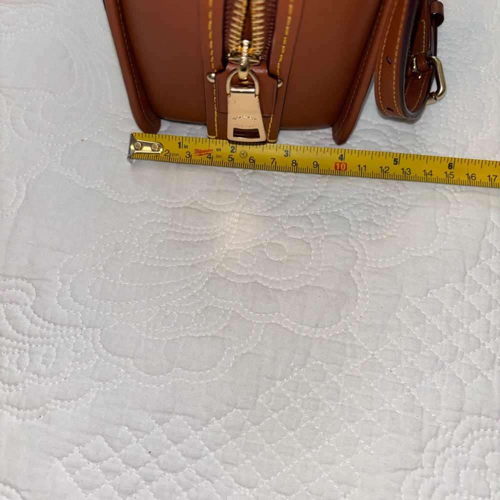 Coach Dreamer Brown Leather Satchel with Gold Hardware - Picture 6 of 8